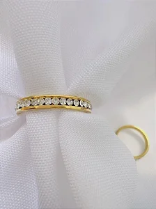 ANEL CRAVEJADO 4MM - AÇO INOX DOURADO
