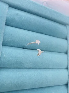 ANEL ABERTO LUA/ESTRELA - AÇO INOXIDÁVEL