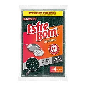 ESPONJA MULTIUSO DUPLA FACE C/4 UN