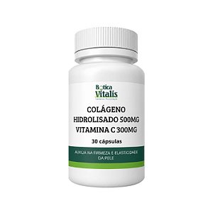 Colágeno Hidrolisado 500mg + Vitamina C 300mg
