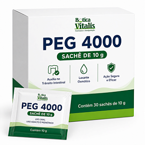 PEG 4000 (polietilenoglicol) em Sachê 10g