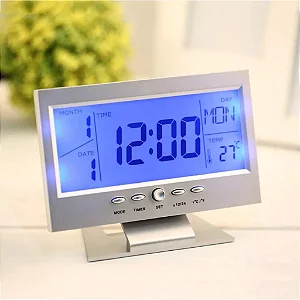 Relógio Digital de Mesa com Despertador