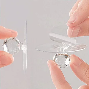 Puxadores Adesivos de Cristal
