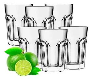 Jogo de Copos Vidro Cristal
