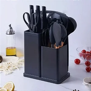Conjunto de Utensílios de Cozinha em Silicone