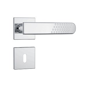 FECHADURA INTERNA 813/21 ROSETA QUADRADA INOX