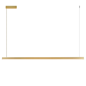 Pendente LED 18W 3000K 100cm Aluminio Dourado GSG PD16