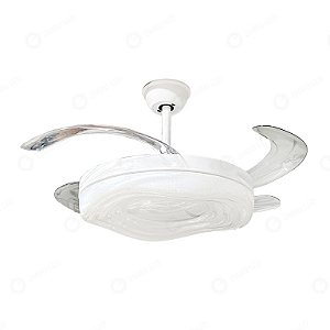 Ventilador com Luminária LED 30x122cm Nuvem Embu EBVL80176