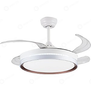 Ventilador com Luminária LED 43x106cm Liso Embu EBVL80004