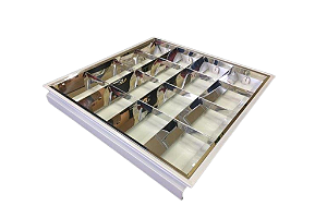 Luminária de Embutir 3 Aletas 2xT8 7x25,4x61,8cm GSG LE49