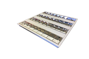 Luminária de Sobrepor Aletada 2xT5 4,2x24x61,8cm GSG LE59