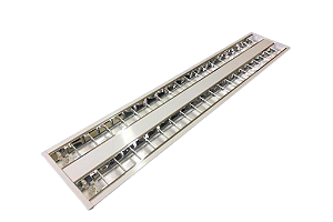 Luminária de Sobrepor Aletada 2xT5 4,2x24x124,3cm GSG LE60
