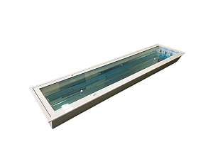 Luminária de Embutir Hermética 4xT8 12x32x132cm Alumínio GSG LE71
