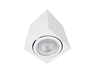 Spot de Sobrepor Quadrado para PAR20 12,5x9x9cm Branco GSG SP07