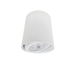 Spot de Sobrepor Redondo para Dicroica 7,5x6,5cm Branco GSG SP31