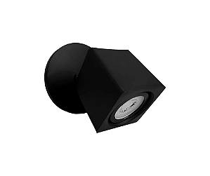 Spot Arandela Quadrado para Dicroica 7,5x7x7cm Preto GSG SP45