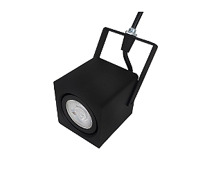 Spot para Perfilado e Trilho para Dicroica 7,5x7,5cm Preto GSG SP63