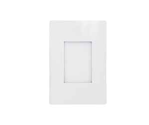 Balizador de Embutir para Caixinha 4x2 1xG9 12x8x4cm Branco GSG BZ02