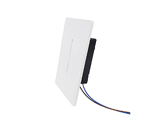 Balizador de Embutir Friso Caixinha 4x2 1xG9 12x8x4cm Branco GSG BZ05