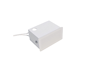 Balizador de Embutir No Frame Retangular 1xG9 4x8x6cm Branco GSG BZ10