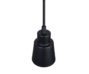 Pendente Cone 1xGU10 9x7cm Alumínio Preto GSG PD20