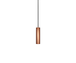 Pendente Tubo 1xGU10 20x5cm Alumínio Cobre GSG PD30