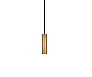 Pendente Tubo 1xGU10 20x5cm Alumínio Dourado GSG PD31