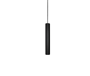 Pendente Tubo 1xGU10 35x5cm Alumínio Preto GSG PD32