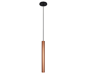 Pendente Tubo 1xGU10 50x5cm Alumínio Cobre GSG PD36