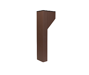 Poste Balizador 1xGU10 35x7,6x3,8cm Alumínio Marrom GSG PB03
