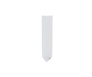 Poste Balizador 1xE27 50x7,6x7,6cm Alumínio Branco GSG PB20