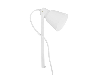 Poste Balizador Cônico 1xE27 30cm Alumínio Branco GSG PB38