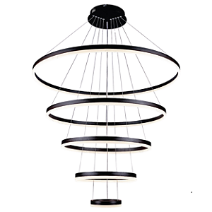 Pendente Luz Direta LED 188W 3000K 100x20cm Preto Sindora DCD03093