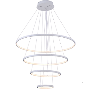 Pendente LED 125W 80x20cm Alumínio Branco Sindora DCD03111