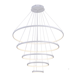 Pendente LED 188W 100x20cm Alumínio Branco Sindora DCD03110