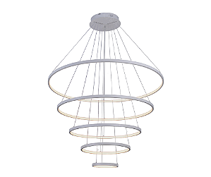 Pendente LED 188W 100x20cm Alumínio Cinza Sindora QD03270