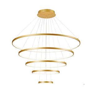 Pendente LED 190W 100x20cm Alumínio Preto Sindora QD05315
