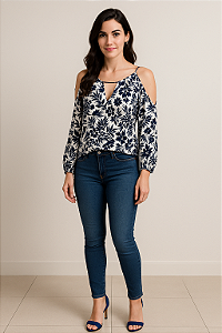 Blusa ombros shoulder