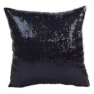 capa almofada brilho black