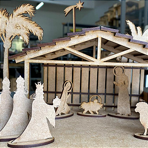 Presépio De Natal Estábulo Natalino Decoração Árvore Natal