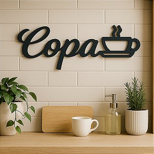 Placa Indicativa Sinalização Copa Cozinha Aplique Parede Mdf