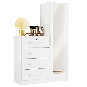 Cômoda 4 Gavetas Belize Plus Branco - Albatroz