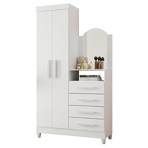 Cômoda 4 Gavetas New Capri Branco Quadriflex - Albatroz