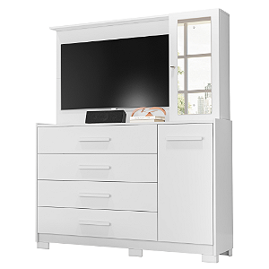 Cômoda 4 Portas Ilhabela Branco - Albatroz