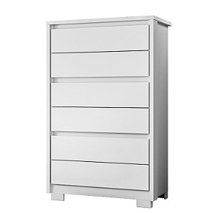 Cômoda 6 Gavetas Unno Branco - Albatroz