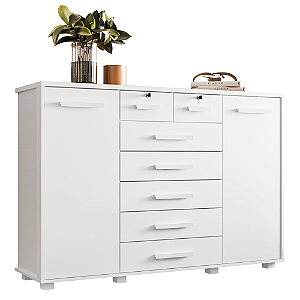 Cômoda 7 Gavetas Fontana Branco - Albatroz