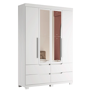 Guarda Roupa  4 Portas Doble Branco - Albatroz