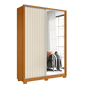 Guarda Roupa 2 Portas Frizatto Cinamomo / Off White Flex