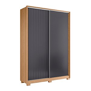 Guarda Roupa 2 Portas Frizatto Freijo / Titanium Flex