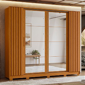 Guarda Roupa 4 Portas Jacaranda Cinamomo / Off White